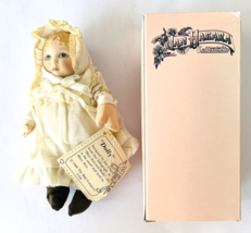 Jan Hagara Dolly from Lithograph of Mary Ann &amp; Molly Porcelain &amp; Cloth Box &amp; Tag - £19.02 GBP