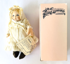 Jan Hagara Dolly from Lithograph of Mary Ann &amp; Molly Porcelain &amp; Cloth Box &amp; Tag - $24.18