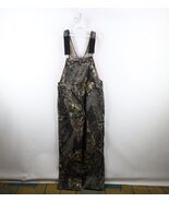 Vtg 90s Mossy Oak Camouflage Mens Large Wide Leg Denim Jean Overalls Bib... - €105,44 EUR