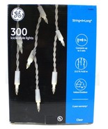 GE Icicle-Style Lights, String-A-Long, 300 Clear Lights Bulbs, 13.2&#39;, In... - £14.90 GBP