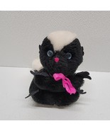 Vintage 1974 Dakin Skunk Plush Blue Eyes Pink Nose &amp; Ribbon - Rare! - $59.08 CAD