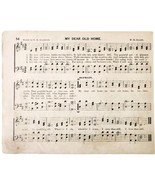 1881 My Dear Old Home Victorian Sheet Music Ohio State Grange Agricultur... - $28.05 CAD
