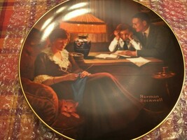 Norman Rockwell “Fathers Help” Knowles Plate Collectible - £18.62 GBP