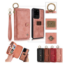 Removable Zipper Wallet Magnetic Hoder Case Cover For Samsung Galaxy S20+ Ultra - £79.01 GBP