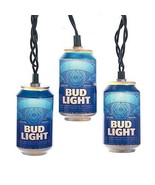 Kurt Adler 10-Light Bud Light Beer Can Light Set - $843.47 MXN