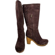 Ugg Rumer Women&#39;s 9 Brown Suede Tall Boots 1001710 - $74.24