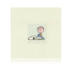Snoopy Charlie Brown Artwork Sowa &amp; Reiser #D/500 Hand Painted Peanuts T... - £50.92 GBP