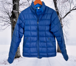 REI Co-op Down Puff Jacket Full Zip Royal Blue Size Small - $44.54