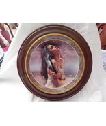 Vintage The Bradford Exchange Plate In Vanhycan &amp; Smythe Frame &quot;Afterglow&quot; - $53.45