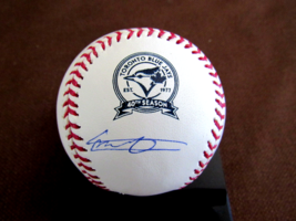 Vladimir Guerrero Jr Toronto Blue Jays Signed Auto 40TH Season Oml Baseball Jsa - £111.05 GBP