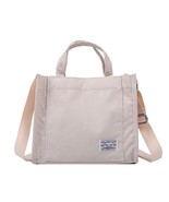 for Women 2022 Cotton Zipper Handbags Designer Women's Tote Shoulder Bag Corduro - $18.92