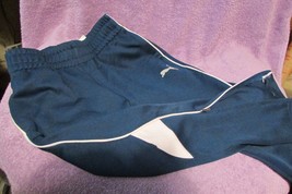 PUMA blue/white pants, zippered ankle, size 5, 25&quot; long (W) - £3.95 GBP
