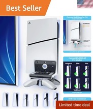 PS5 Universal Wall Mount with Controller Storage - Easy Drill-Free Insta... - $45.00