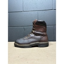 Wolverine Multishox Brown Leather 8” Work Boots Men’s Sz 11 M - £39.02 GBP