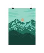 Mountain Landscape Matte Poster | Nature Wall Art | Home Decor - $494.09 MXN