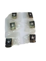 Lot of 6 US Army Military Hat Lapel Pin USA Metal - $28.22