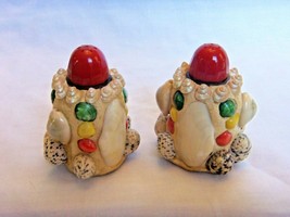 Vintage Hand Crafted With Seashells Salt &amp; Pepper Shakers - £11.86 GBP