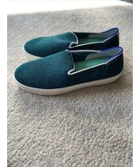 Rothy’s Women&#39;s 7.5 The Sneaker Juniper Green Terry Casual Slip-On Retired - $1,316.98 MXN