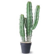 Artificial Cactus Fake Big Cactus 25 Inch Faux Cacti Plants For Home Garden Offi - £93.49 GBP