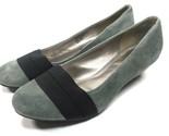 Dana Buchman Dress Shoes Grey Suede Wedges Size 8 M - $15.10