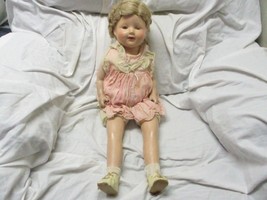 Vintage/antique childs porcelain doll 20&quot; tall for collection - £59.26 GBP