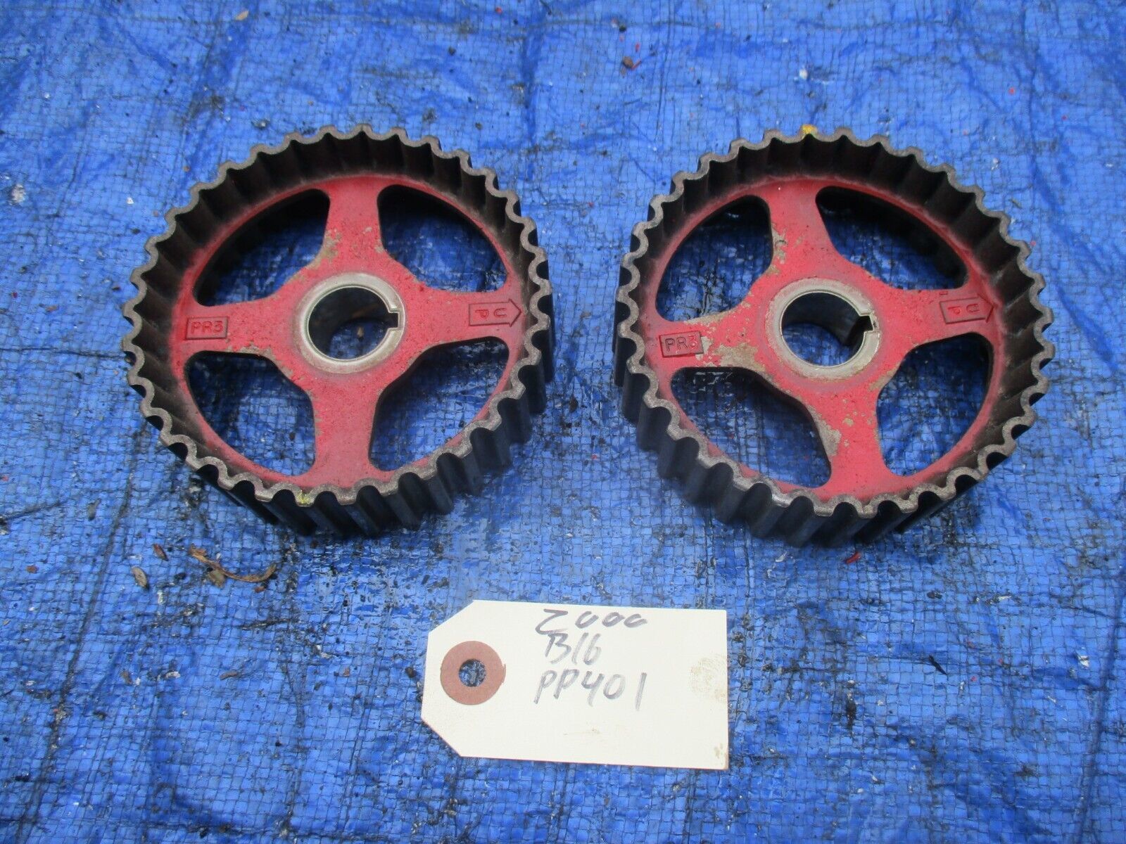 99-00 Honda Civic SIR SI B16A2 OEM camshaft cam gears PR3 GSR set B18 VT... - $49.99