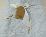 Chick Pea baby blanket plush Blue textured chevron stipe sherpa back 30x... - £28.59 GBP