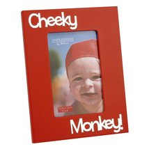 Juliana Collection Boys Photo Mirror Frame With 3D Letters Cheeky Monkey - £6.37 GBP