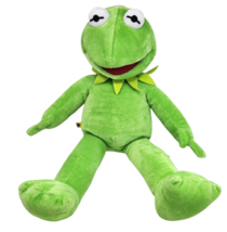 Build A Bear Green Kermit The Frog Muppets Hand Puppet Stuffed Animal Plush Toy - £43.82 GBP