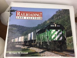 1998 Railroading Art Calendar Trains Railroad 11 x 13.5” FRAMING - $23.64