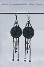 Blue Ladgerda shield earrings / Pendientes escudo Ladgerda color azul - £40.14 GBP