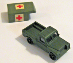 Land Rover Military Red Cross Medic Corgi Junior Whizz Wheels Die Cast Ambulance - $21.77