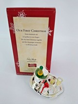 2003 Hallmark Keepsake Ornament Our First Christmas Champagne  w/ card NOS  - £6.96 GBP