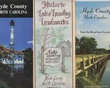 3 Hyde County North Carolina Brochures Lake Landing Landmarks  - £16.58 GBP