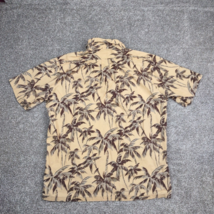 Reyn Spooner Joe Kealoha Shirt Men Large Hawaiian Island Palm Tree Pullover Polo - £17.30 GBP