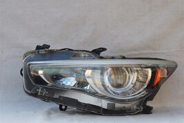 14-17 Infiniti Q50 LED Headlight Lamp Driver Left LH image 2