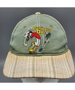 Vintage Walt Disney Ball Cap Hat Goofy Golfing Tan Plaid Cotton Snapback  - €12,85 EUR