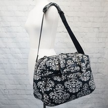 ❤️ VERA BRADLEY Chandelier Noir Medium Traveler Weekender Black White Floral - £48.10 GBP