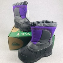 Itasca Girls Snow boots Size 12 Insulated Fleece Winter Waterproof Duck ... - £18.88 GBP