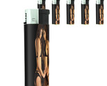 Thai Pin Up Girl D7 Lighters Set of 5 Electronic Refillable Butane  - $15.79