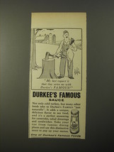 1954 Durkee&#39;s Famous Sauce Ad - Cartoon by George Price - My last request - £14.72 GBP