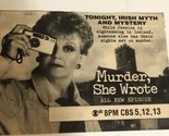 Murder She Wrote Vintage Tv Guide Print Ad Angela Lansbury TPA24 - $5.93