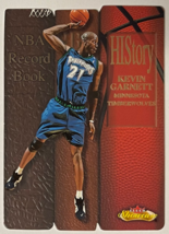 Kevin Garnett 2000-01 Fleer Skybox Showcase Die Cut Record Book History Card #5- - £39.19 GBP