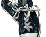 Converse One Stars Juniors Black and White Canvas Tennis Shoes Size 1.5 ... - $11.24