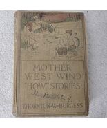 Vintage Thornton W Burgess Mother West Wind “How” Stories Hardcover - 1916 - $217.74 MXN