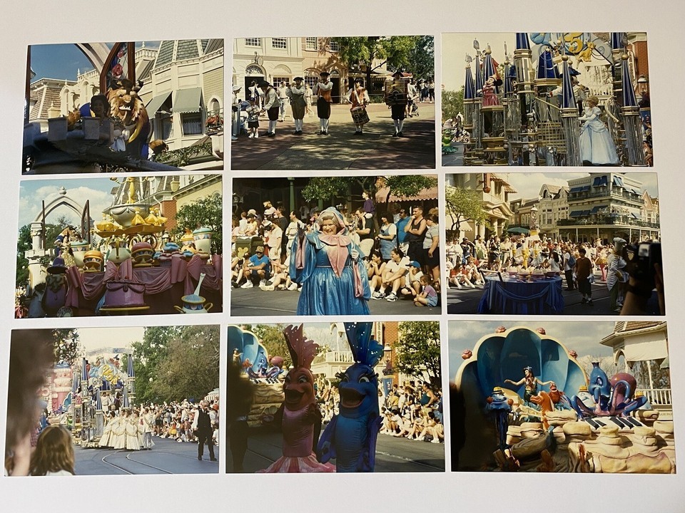 Vintage 1990s Walt Disney World Florida 25th Anniversary Parade Photographs - £22.50 GBP