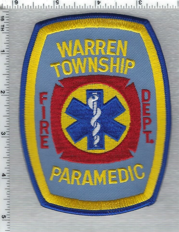 Warren Township Fire Department (Ohio) Paramedic Shoulder Patch - $23.33