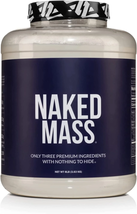 NAKED Mass - Natural Weight Gainer Protein Powder - 8 LB Bulk, GMO Free,... - £69.14 GBP