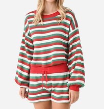 Beach Riot ava sweater in MERRY STRIPE - size L - £73.26 GBP