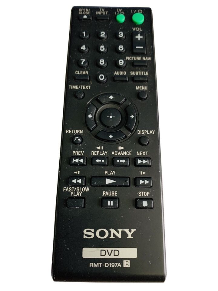 Primary image for Sony RMT-D197A DVD Remote Control DVPSR201P DVP-SR210 DVPSR210P